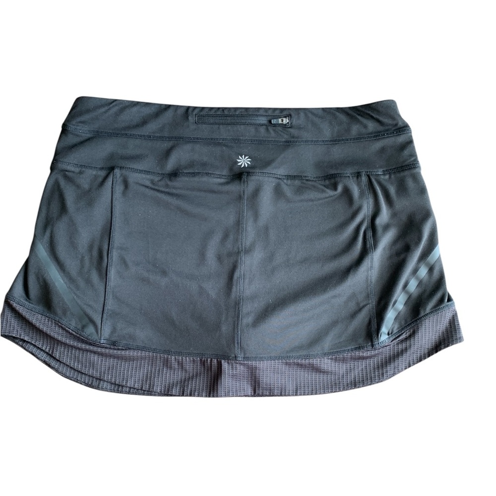Athleta womens black skort skirt size large athletic pickleball tennis stretch - Picture 2 of 16